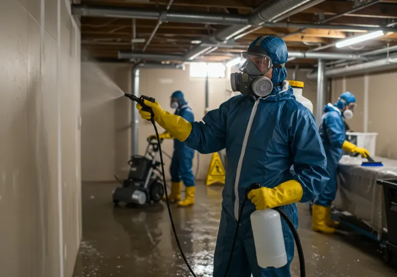 Basement Sanitization and Antimicrobial Treatment process in City View, SC