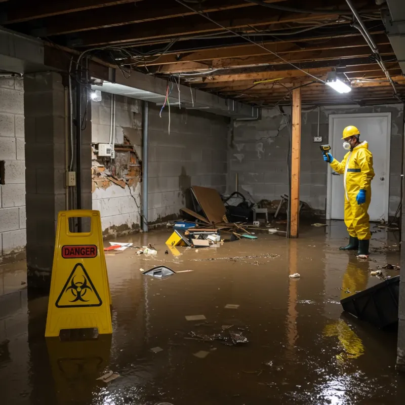 Flooded Basement Electrical Hazard in City View, SC Property